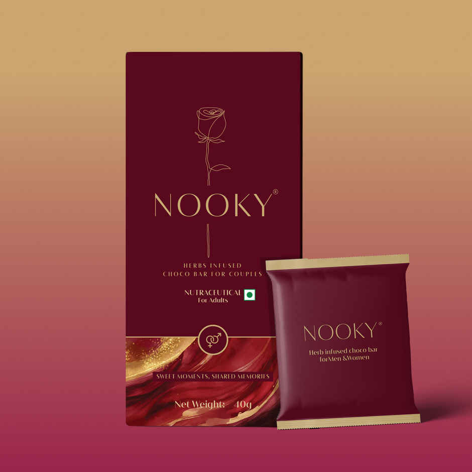 Nooky Intimacy Chocolate For Couples (1pc) & Mini Fragranced Dry Flower Bouquet With Free Fragrance Spray  (1pc) Combo