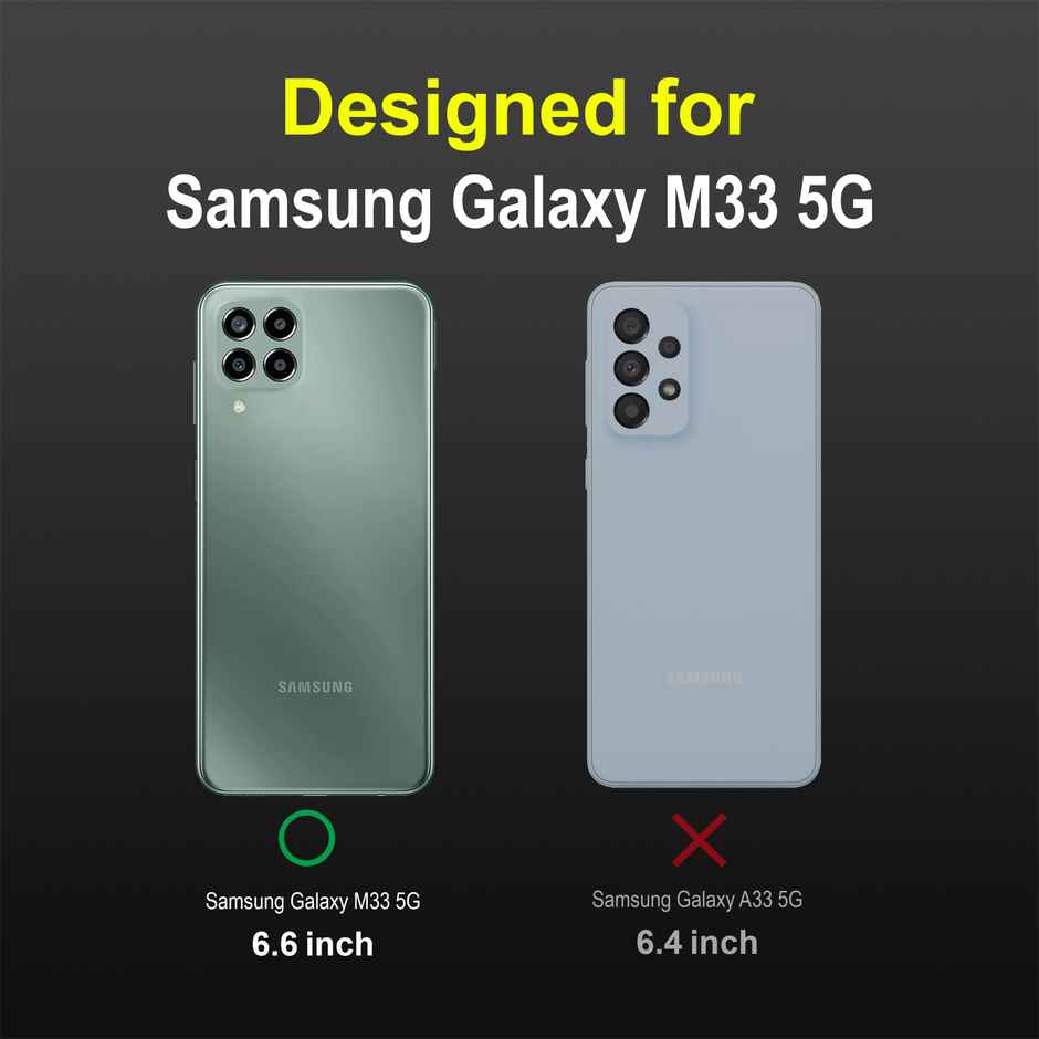 Zapcase Back Cover for Samsung Galaxy M33 5G | Magic-Black