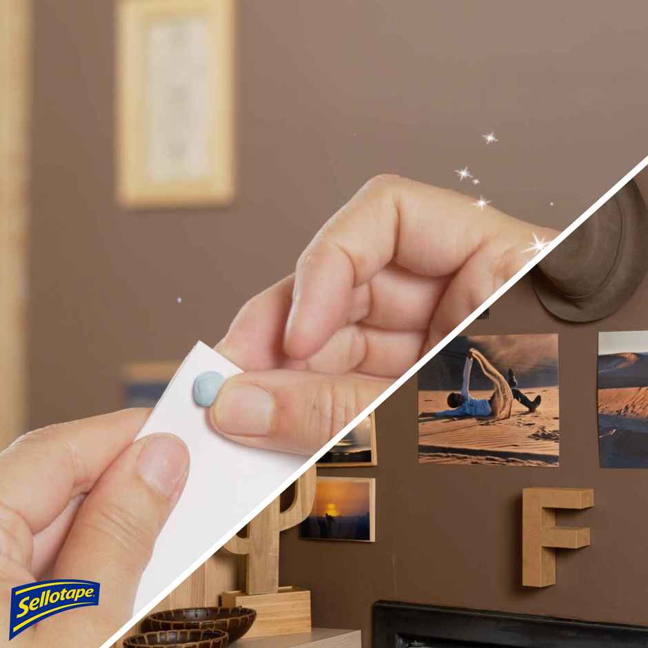 Sellotape Sticky Tack | Ideal For Hanging Photos | Decorations | Repositionable & Reusable