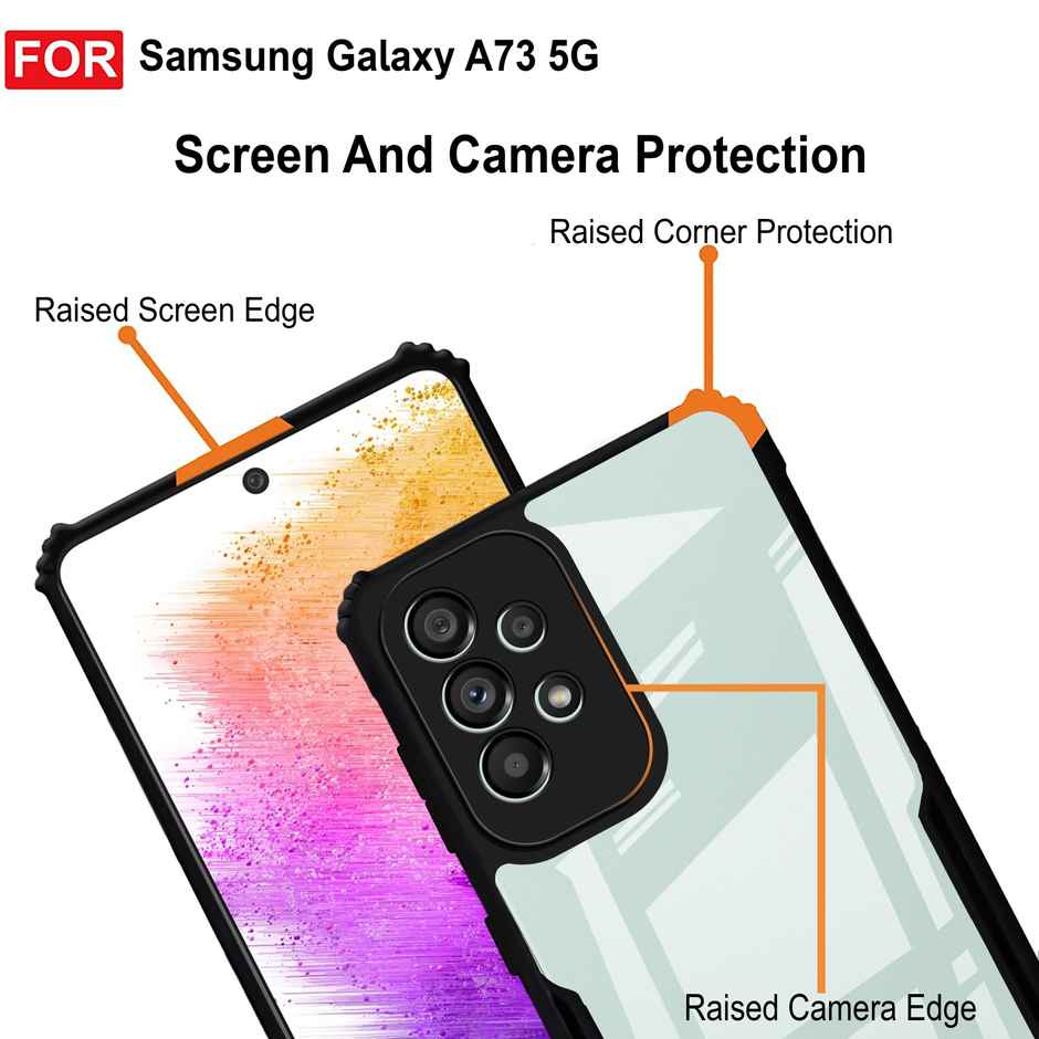 Zapcase Back Cover for Samsung Galaxy A73 5G | Matte-Black