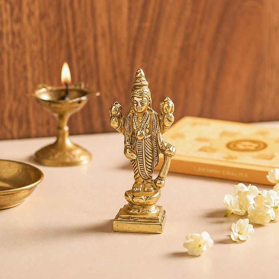 Brass Vishnu Statue | Svasti