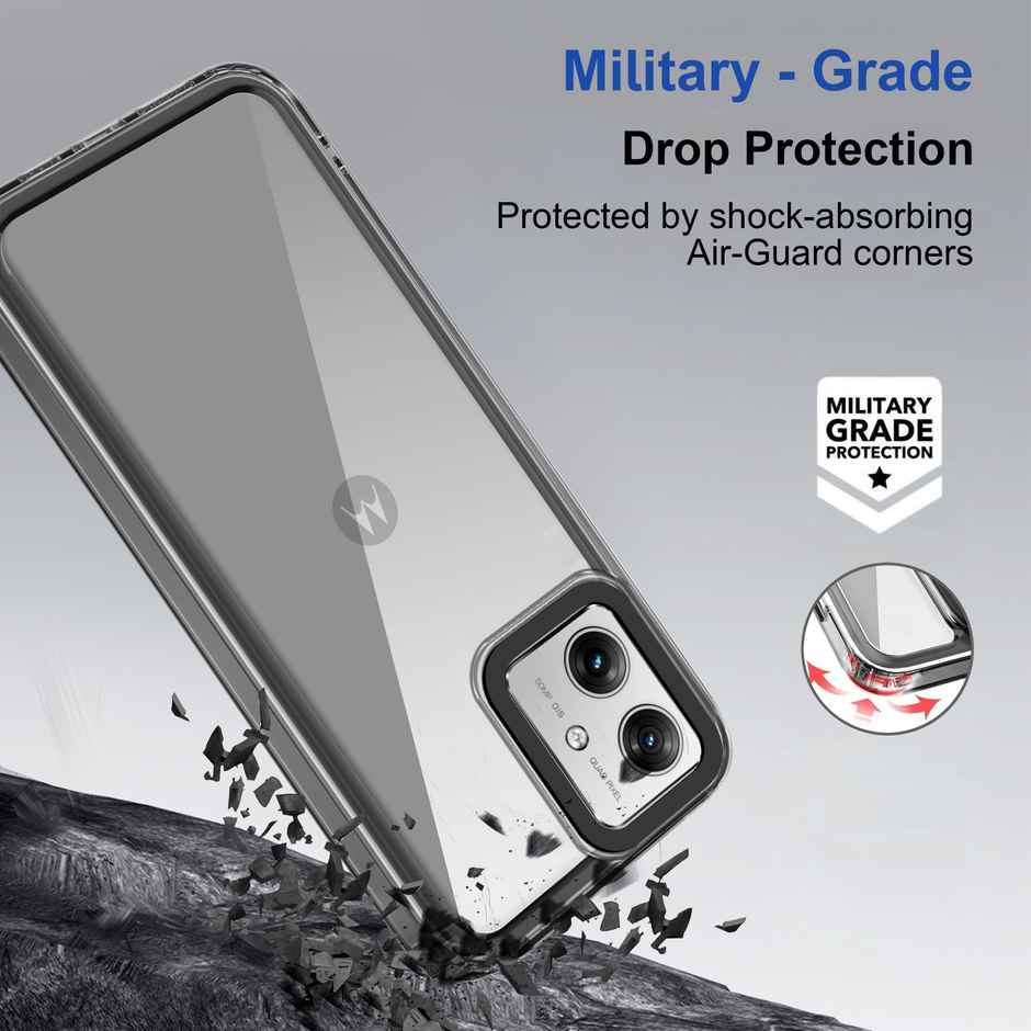 Zapcase Back Cover for Motorola g64 5G | Moto g64 5G | Space-Black