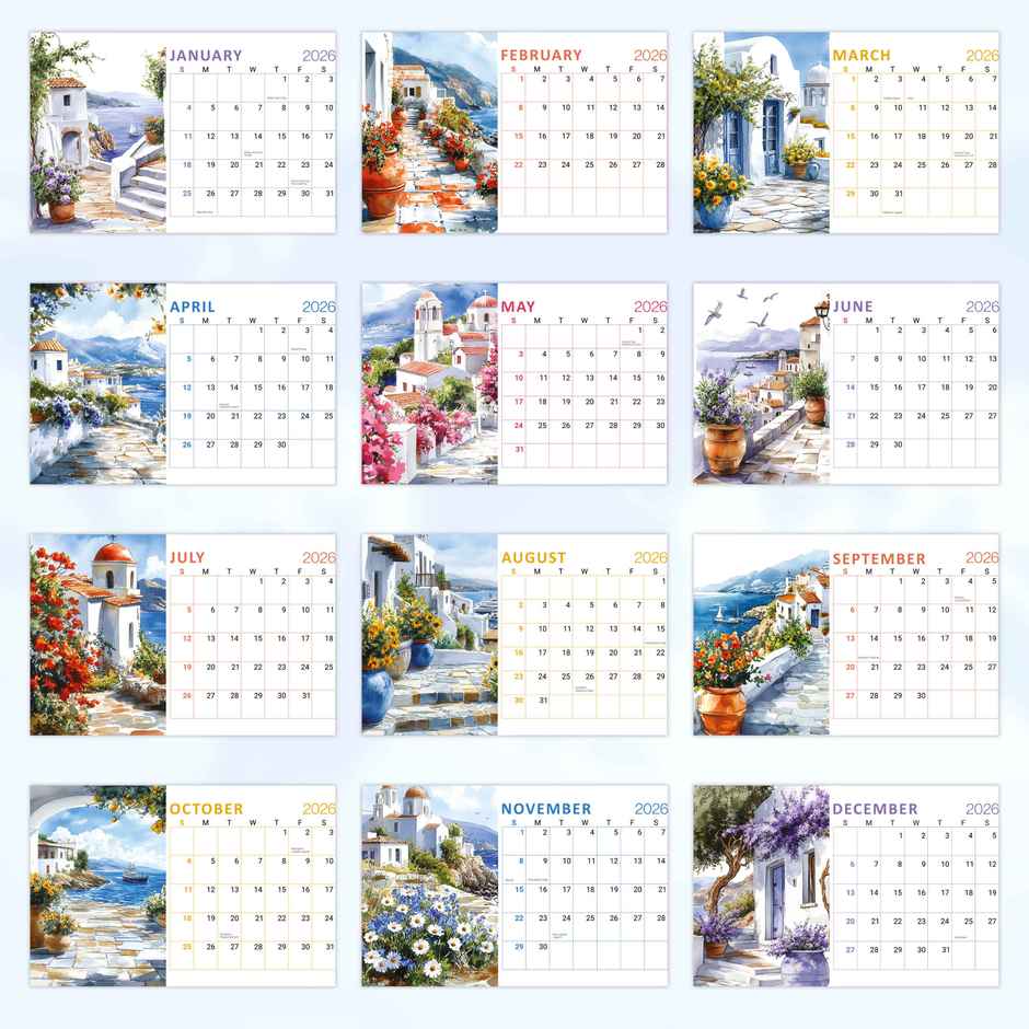 Desk Calendar 2026 Euro Wanderer