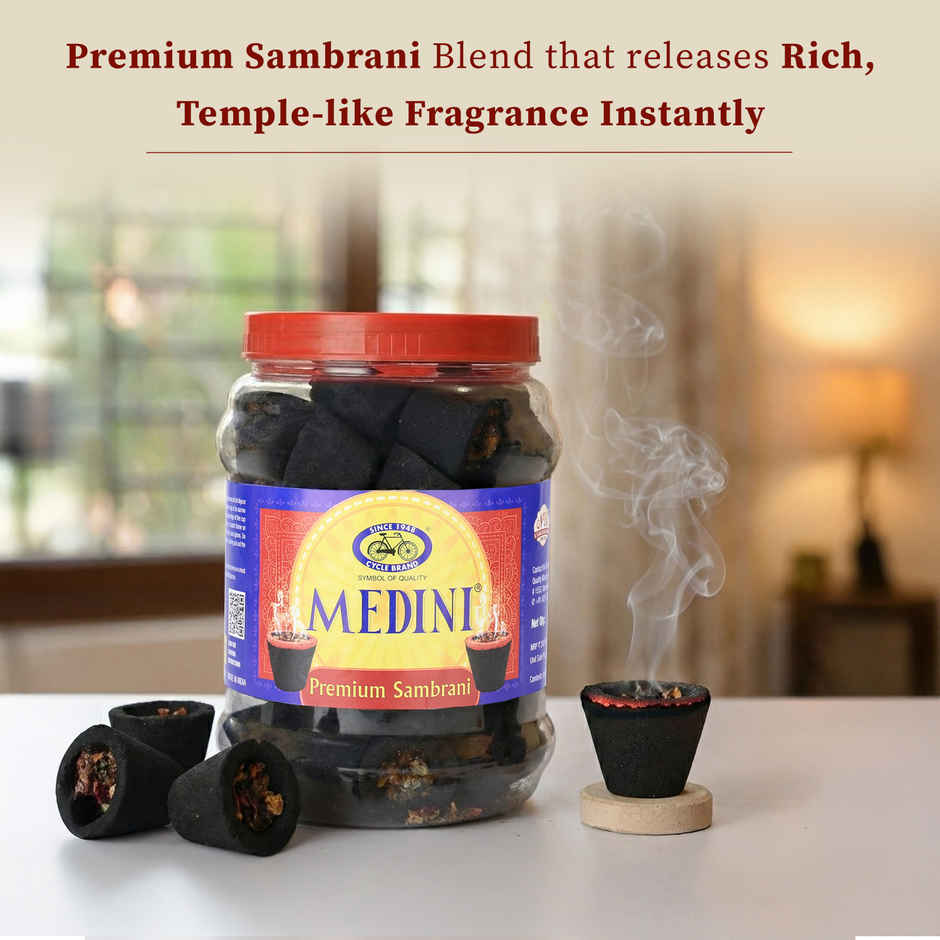 Medini Cup Sambrani for Pooja | Cups Jar | From House of Cycle