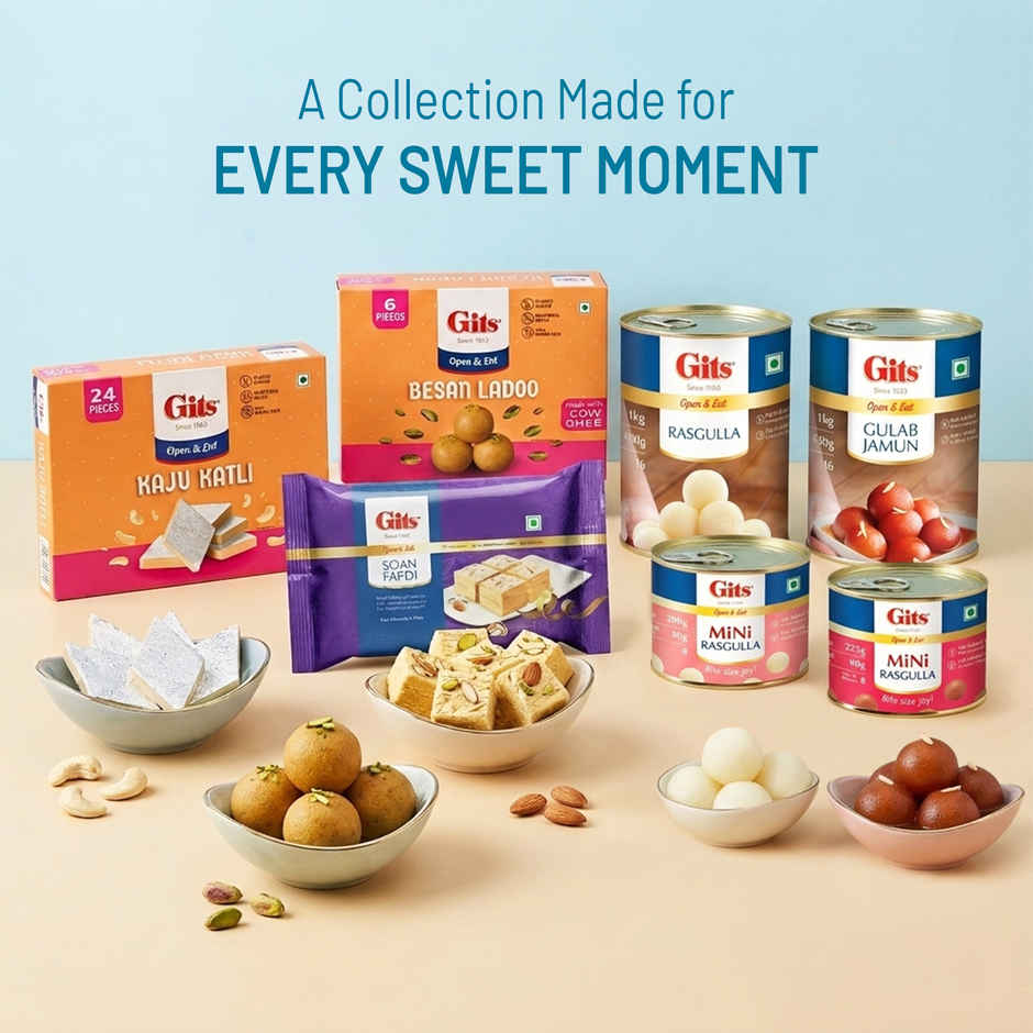 Gits MiNi Gulab Jamun Open & Eat Tin | Soft & Sweet