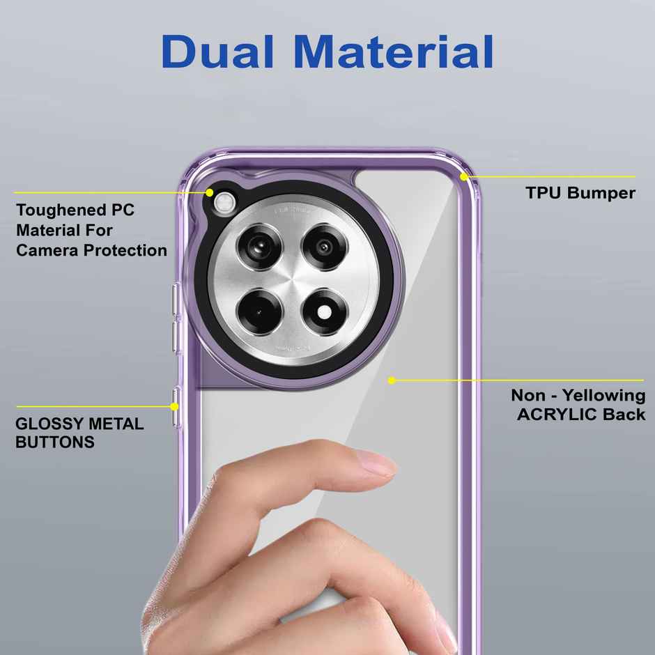 Zapcase Back Cover for OnePlus 12R 5G | Space-Purple