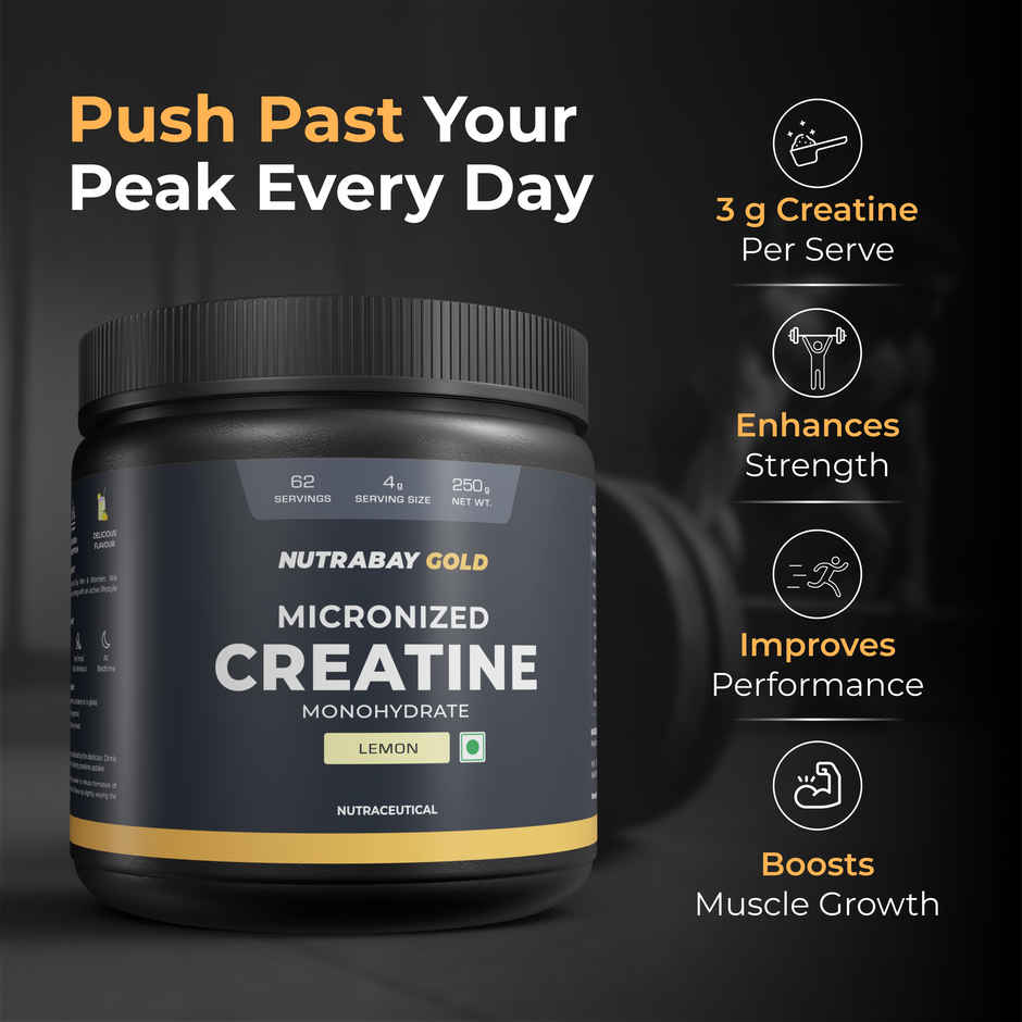 Nutrabay Gold Micronized Creatine Lemon