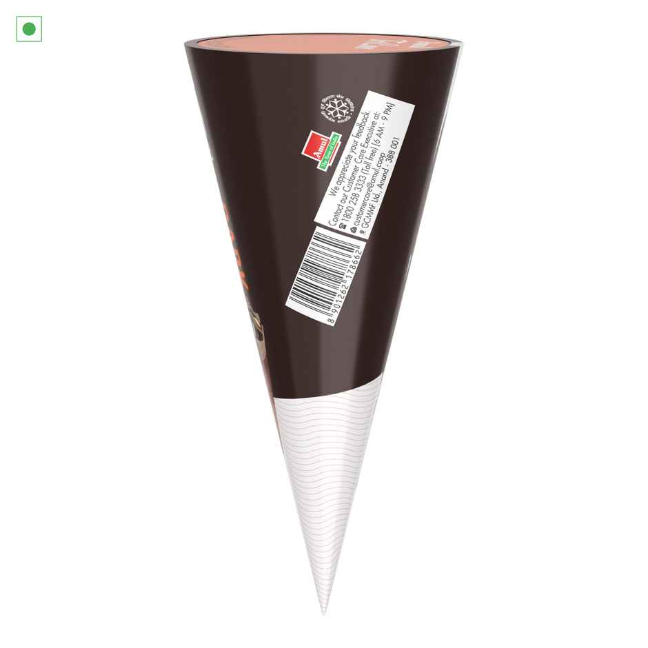 Amul Tricone Dark Choco Ice Cream Cone | Creamy & Enjoyable