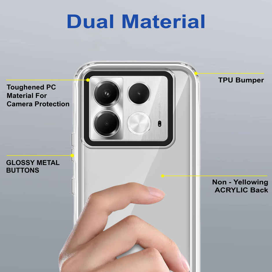 Zapcase Back Cover for Infinix Note 40 5G | Space-Clear