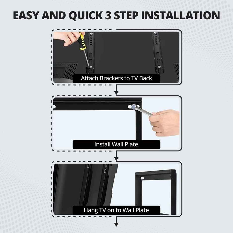 Robustt TV Wall Mount Fixed - S