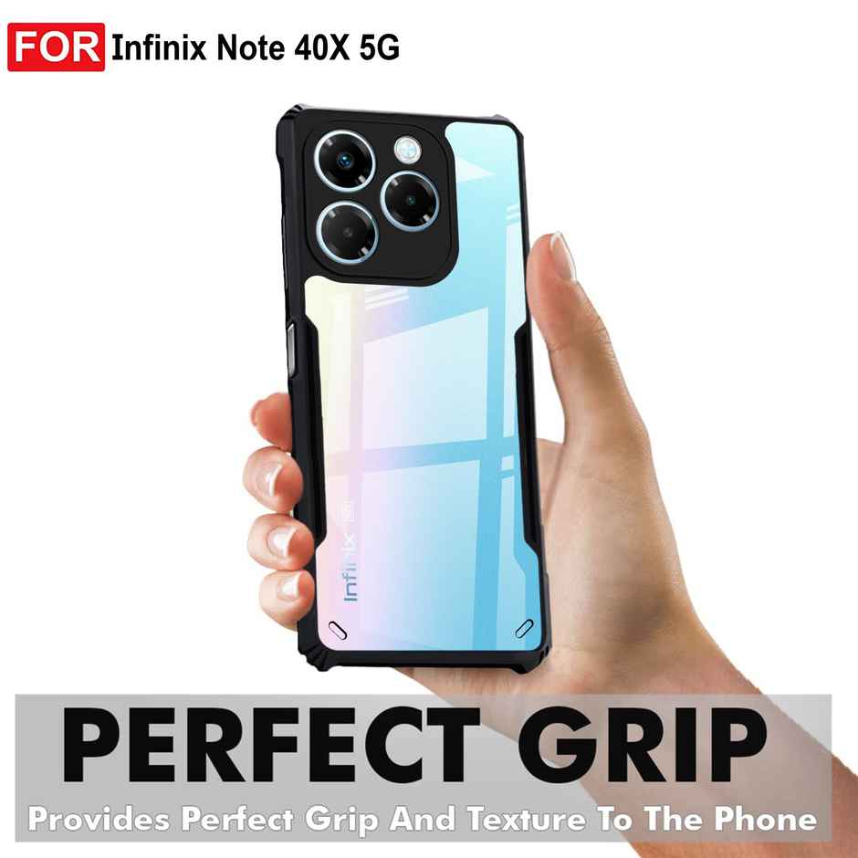 Zapcase Back Cover for Infinix Note 40X 5G | Matte-Black