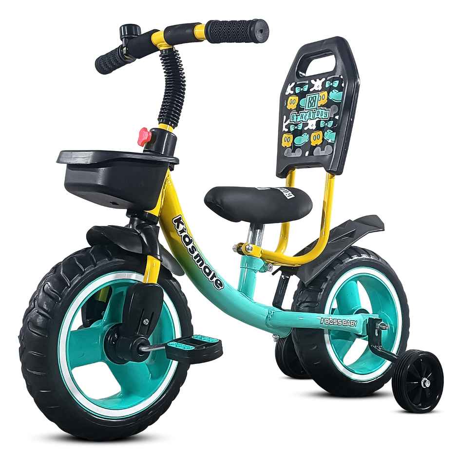 Kidsmate Lite Rider Balance Cycle with Adjustable Seat & Bell for Kids | Sea Green