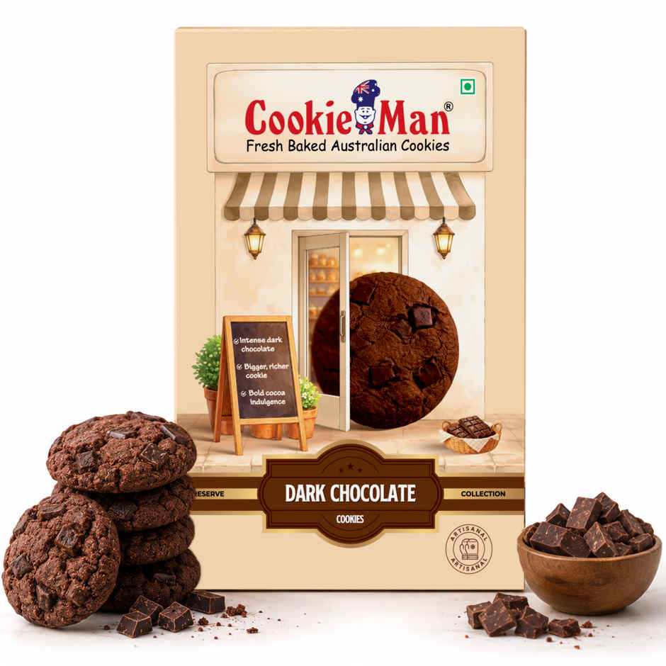 CookieMan Premium Dark Chocolate Cookies Biscuits