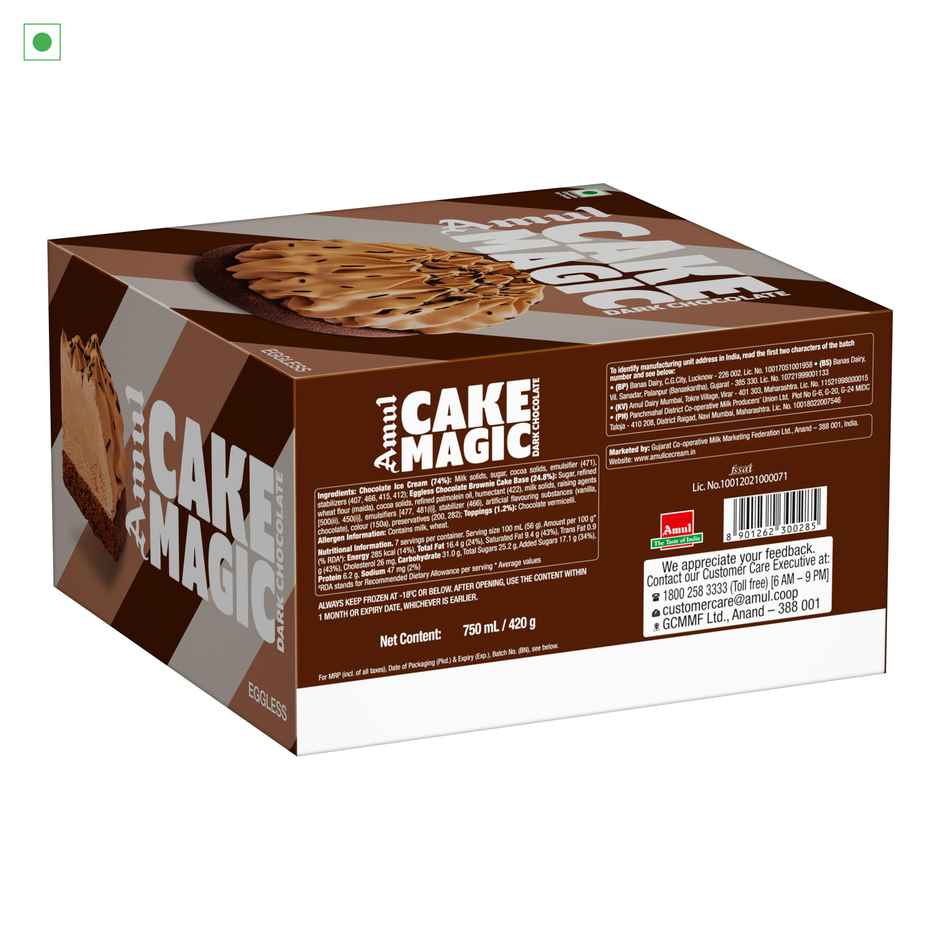Amul Ice Cream Cake Dark Chocolate