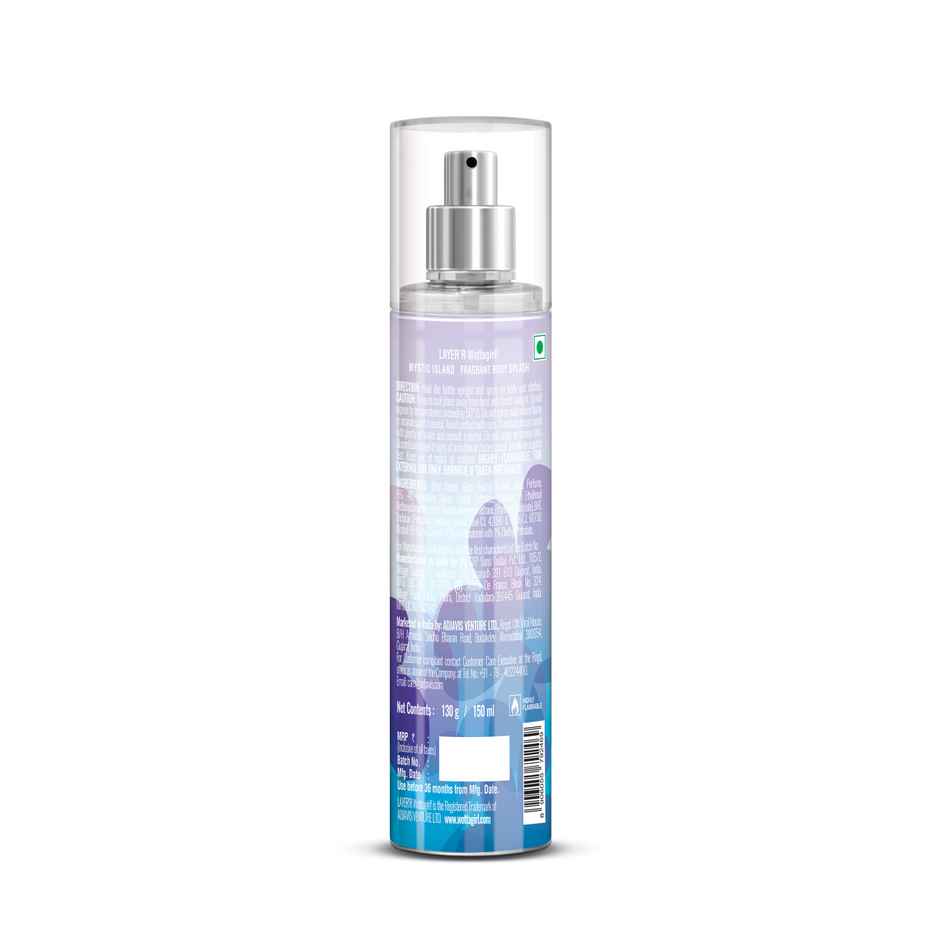 Layer'r Wottagirl Mystic Island Body Splash | Long-Lasting Premium Body Mist Spray for Women