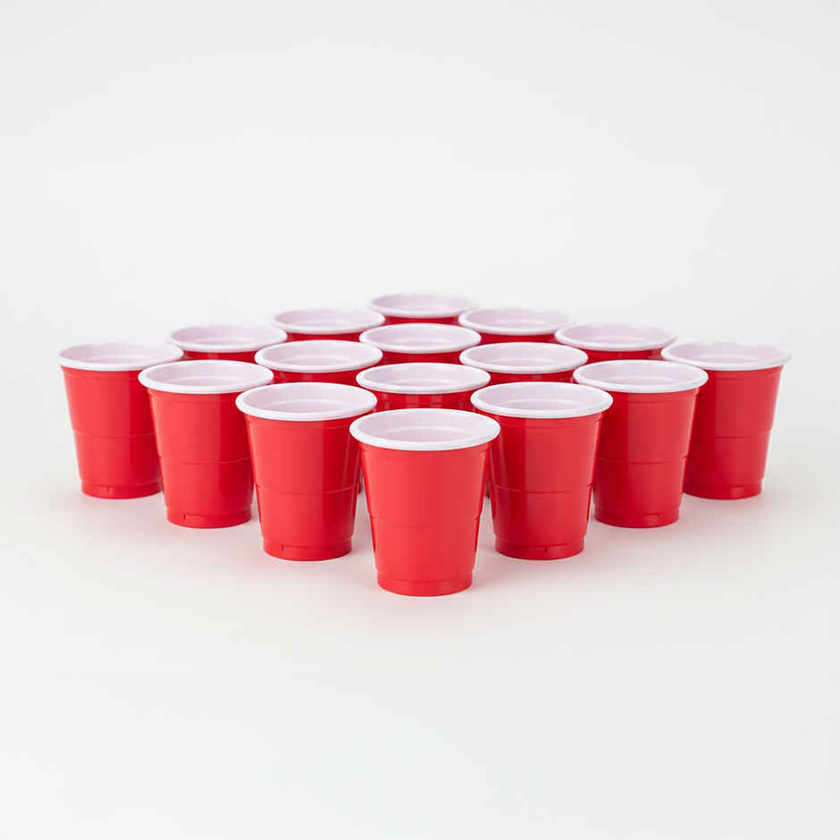Disposable Premium Beer Pong Party Shot Glasses | Party Needs | Red - 60 ml | Propcon