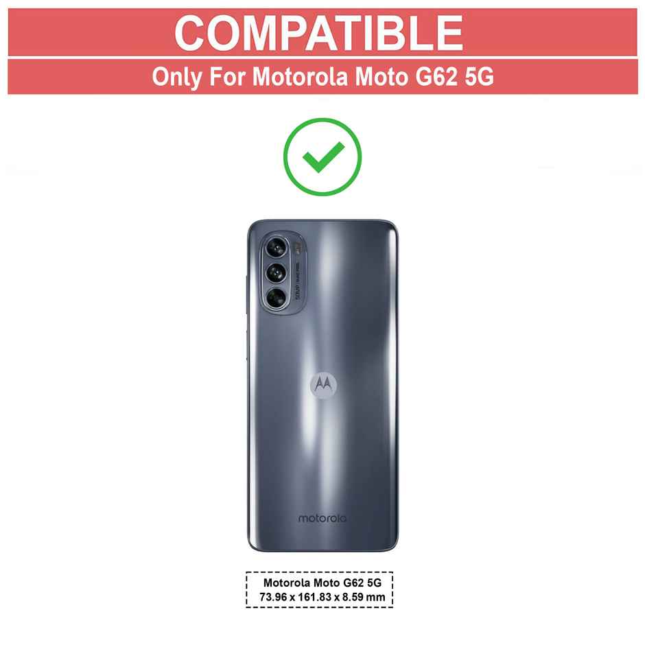 Zapcase Back Cover for Motorola G52 | Motorola G82 5G | Matte-Black