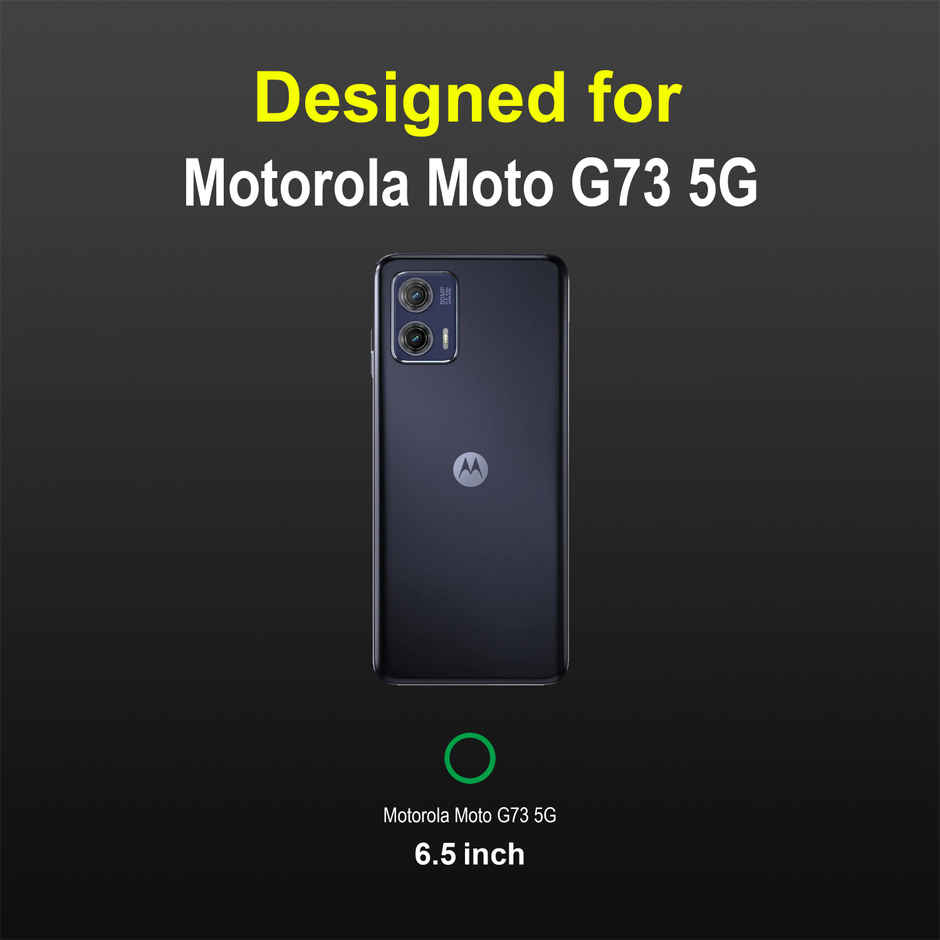 Zapcase Back Cover for Motorola G73 5G | Magic-Black