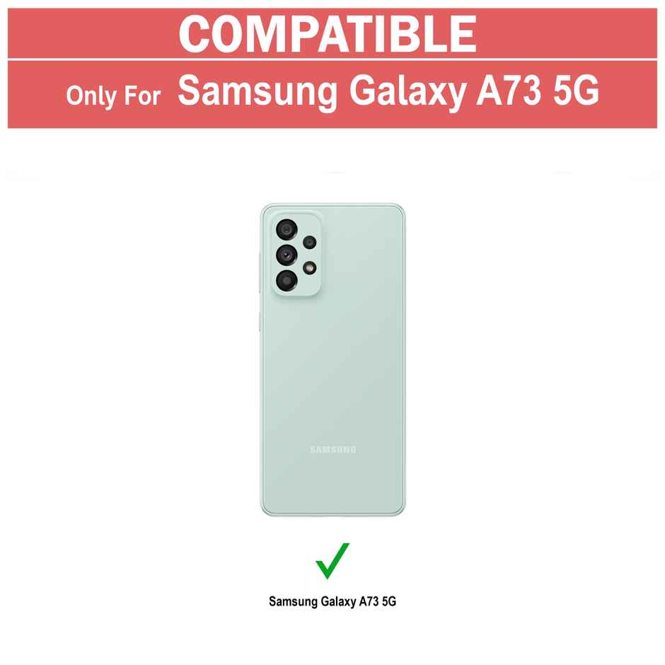 Zapcase Back Cover for Samsung Galaxy A73 5G | Matte-Black