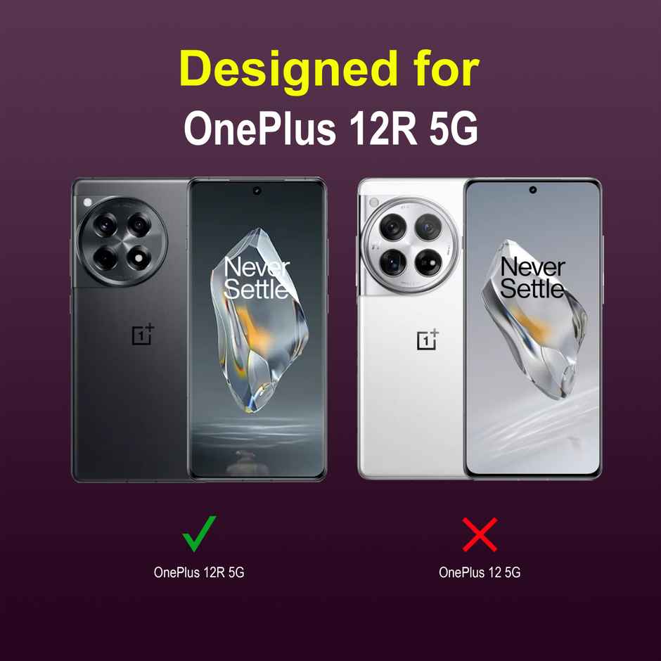 Zapcase Back Cover for OnePlus 12R 5G | Magic-Lavender