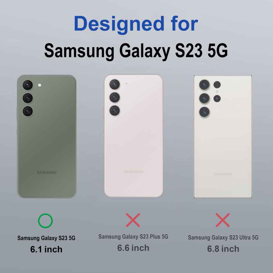 Zapcase Back Cover For Samsung Galaxy S23 5G (MagSafe-Clear)