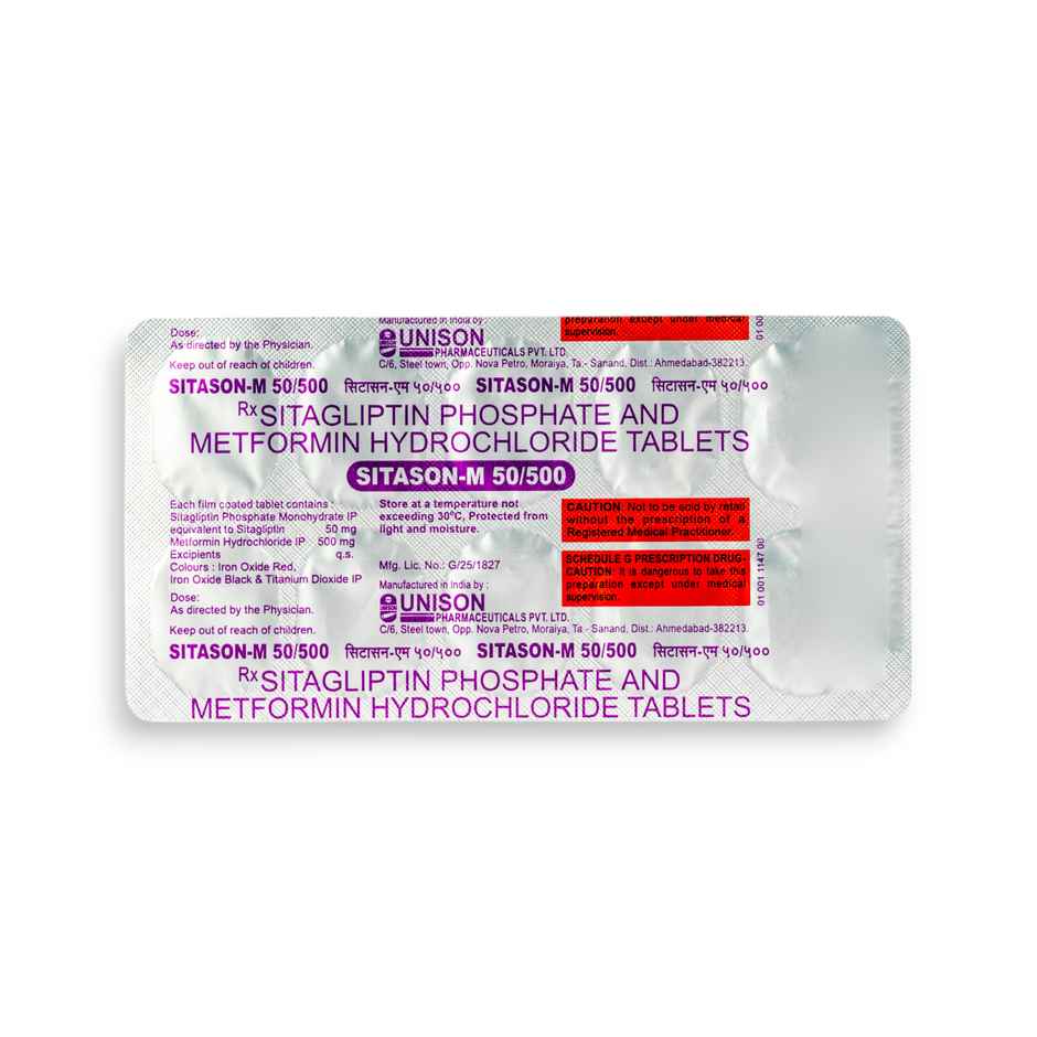 Sitason-M 50/500 Tablet