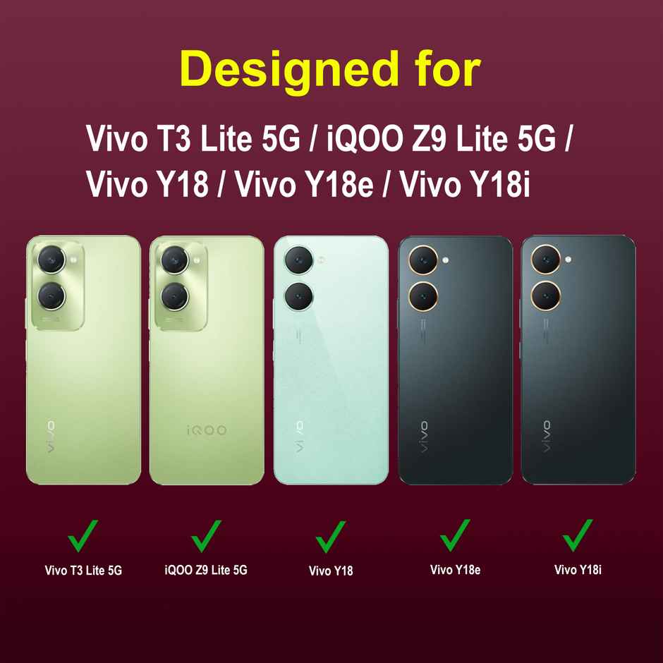 Zapcase Back Cover for Vivo T3 Lite 5G | Magic-Plum