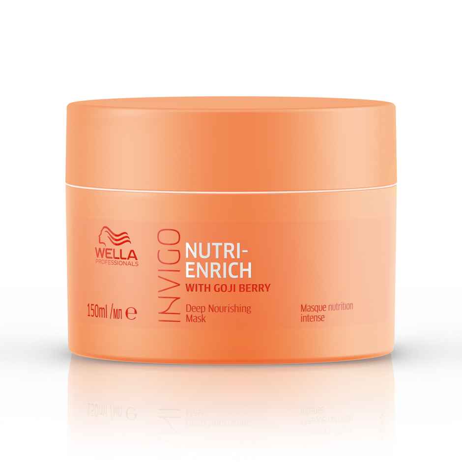 Wella Professionals Invigo Nutri Enrich Hair Mask For Dry, Frizzy & Damaged Hair with Goji Berry