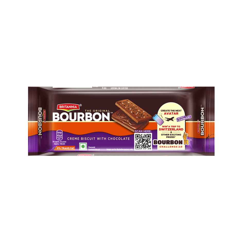 Britannia The Original Bourbon Chocolate Cream Biscuits | Combo