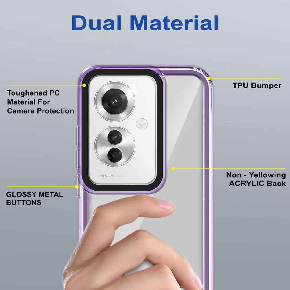 Zapcase Back Cover for Oppo F25 Pro 5G | Space-Purple