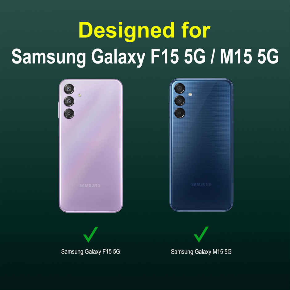 Zapcase Back Cover for Samsung Galaxy F15 5G | Magic-DarkGreen