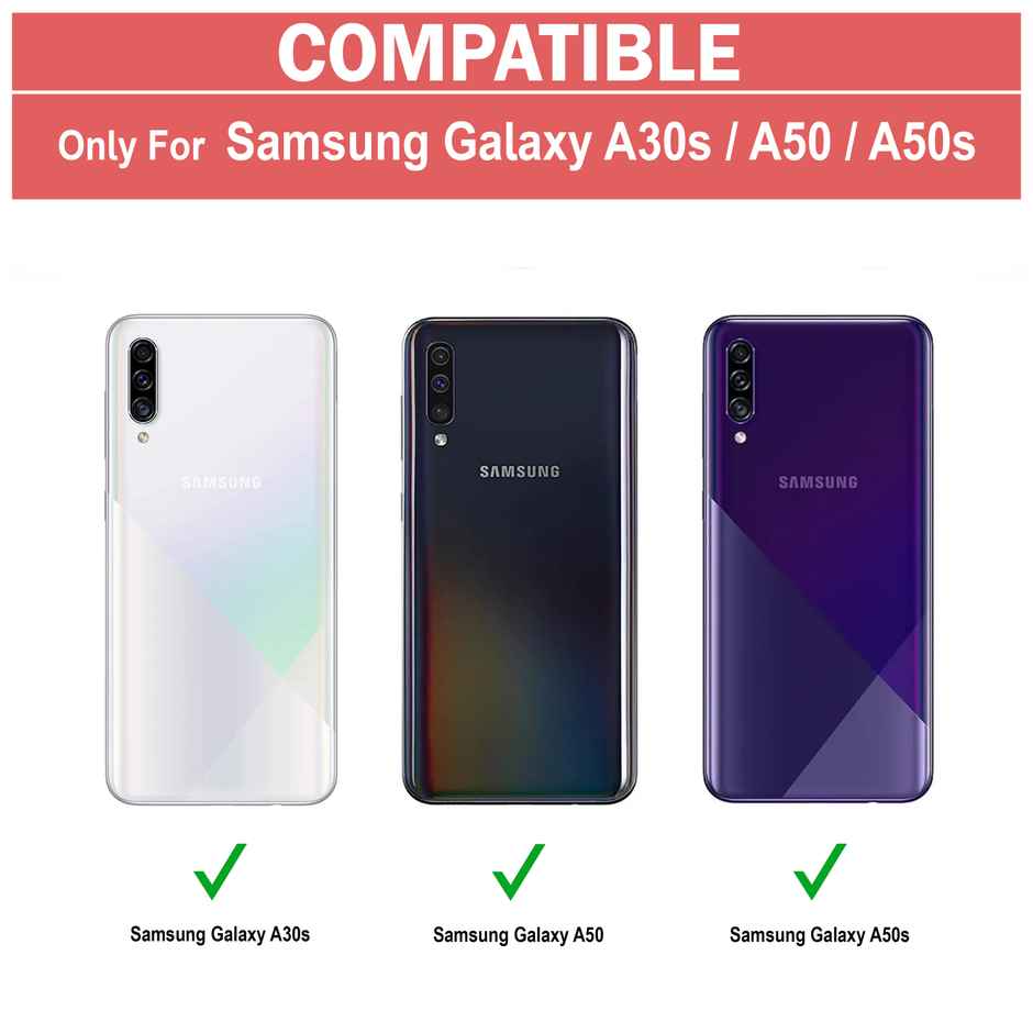 Zapcase Back Cover for Samsung Galaxy A50 | A50s | A30s | Matte-Black