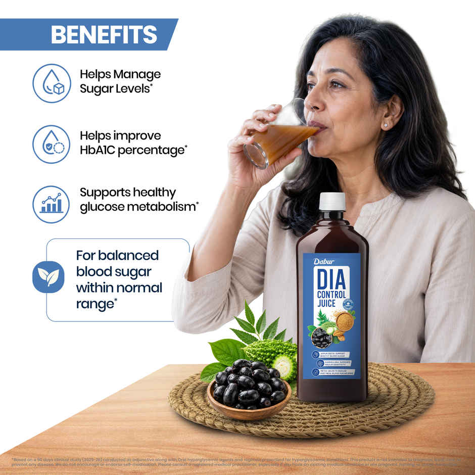 Dabur Dia Control Juice Supports Healthy Blood Sugar
