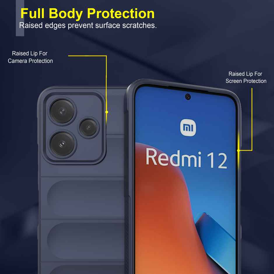 Zapcase Back Cover for Mi Redmi 12 5G | Magic-Sapphire