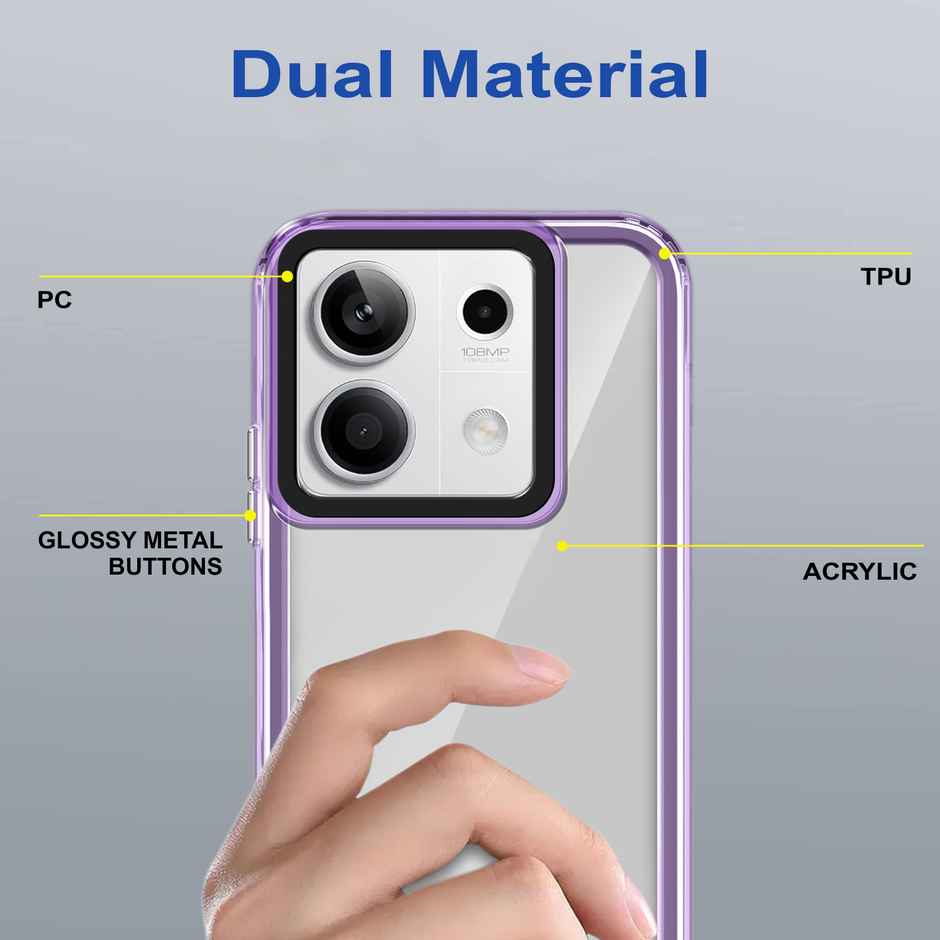 Zapcase Back Cover for Mi Redmi Note 13 5G | Space-Purple