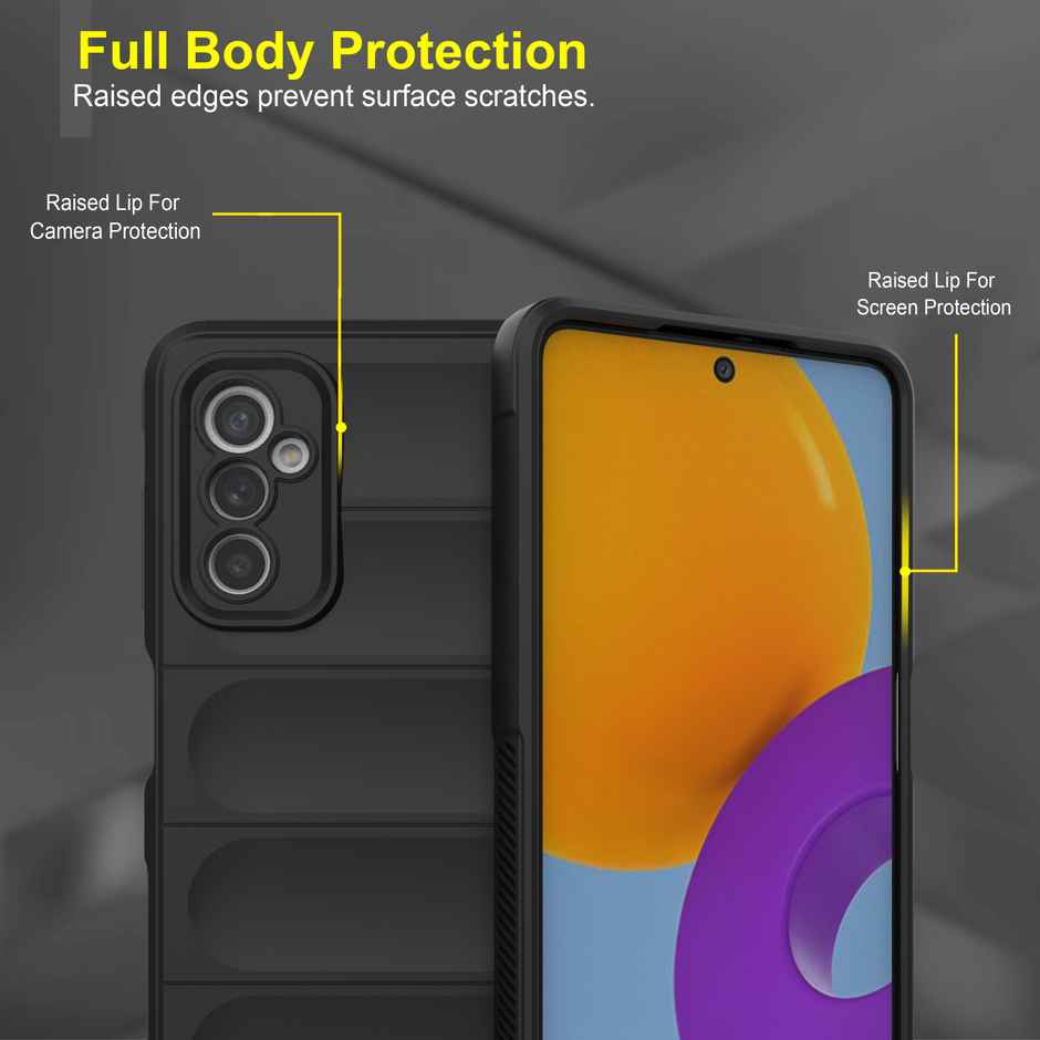 Zapcase Back Cover for Samsung Galaxy M52 5G | Magic-Black