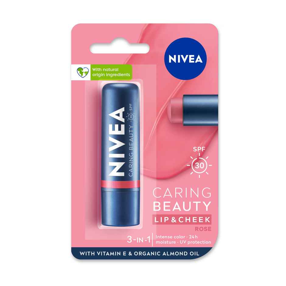 Nivea Lip Care Caring Beauty Rose