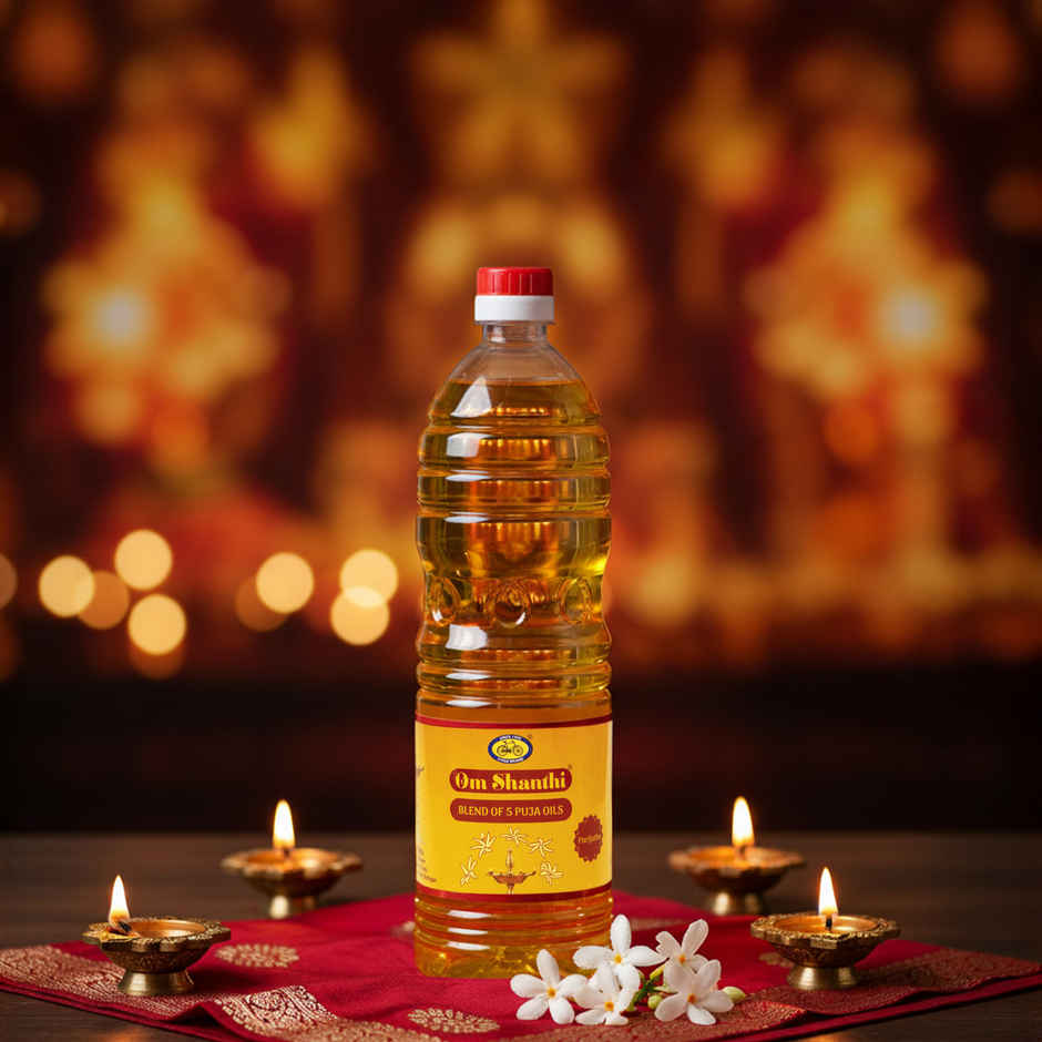 Om Shanthi Parijatha Puja Oil | Cycle