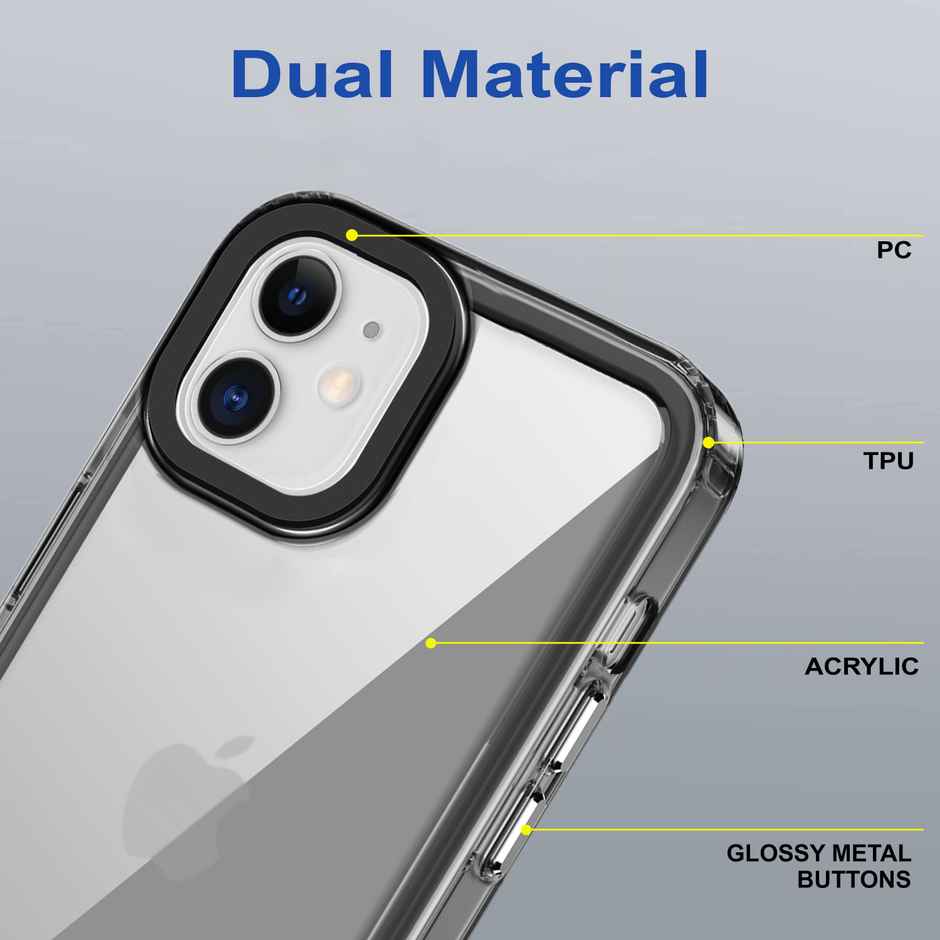 Zapcase Back Cover For Apple Iphone 11 (Space-Black)