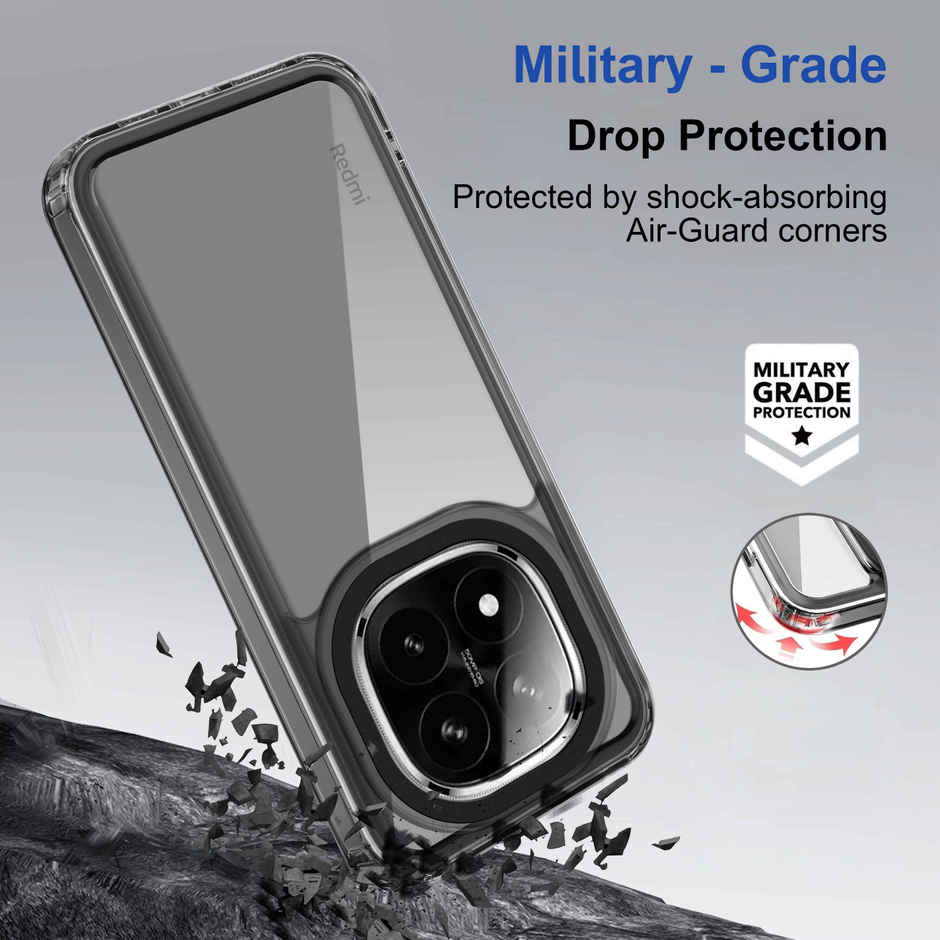 Zapcase Back Cover for Mi Redmi Note 14 Pro Plus 5G | Space-Black