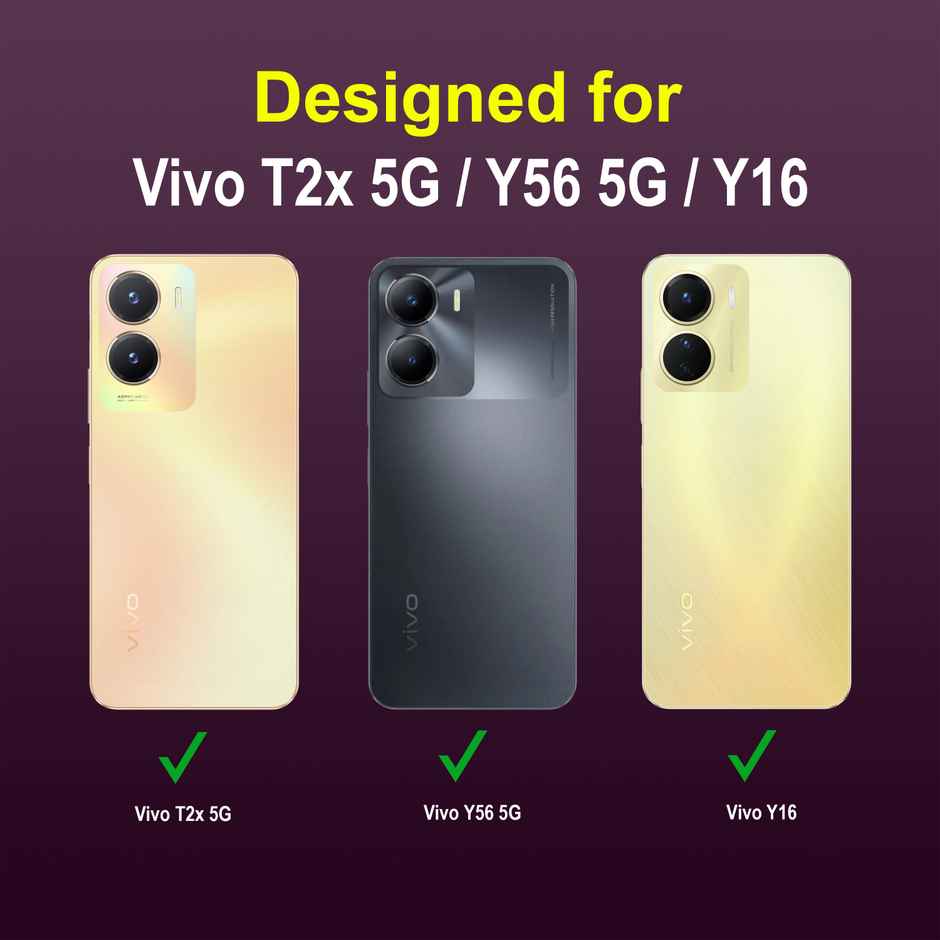 Zapcase Back Cover for Vivo T2x 5G | Magic-Lavender