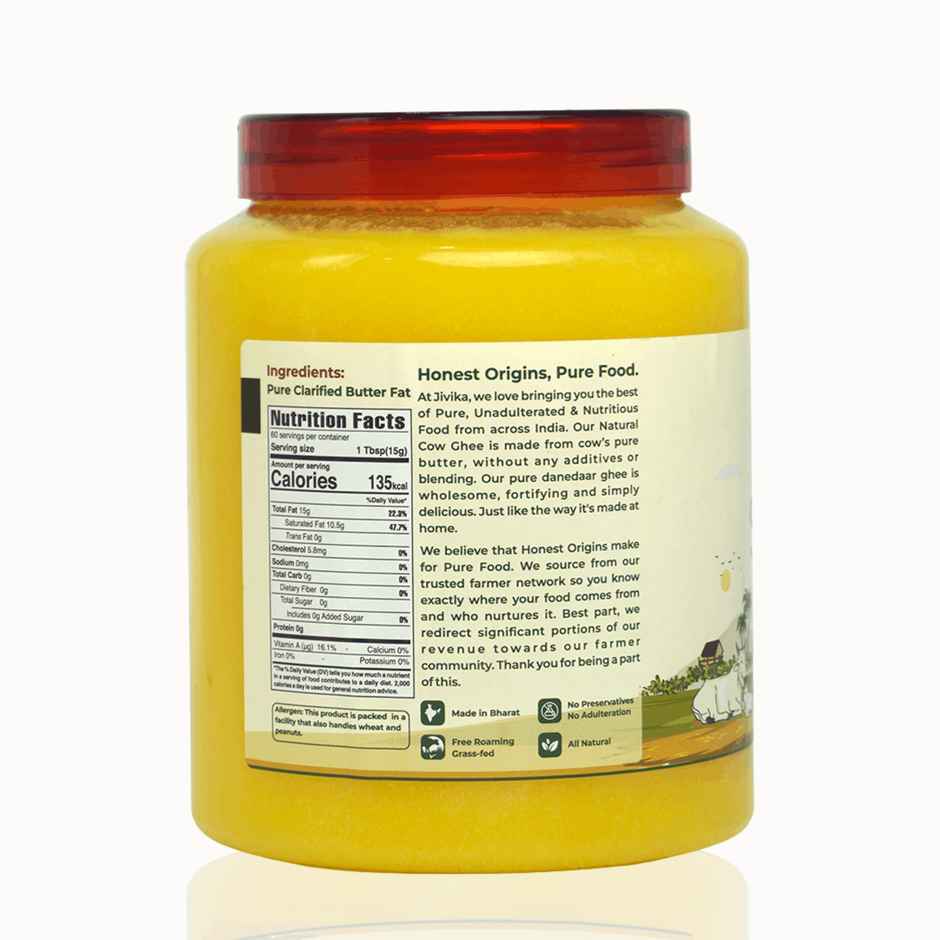 Jivika Natural Cow Ghee | Traditionally Churned Bilona Method