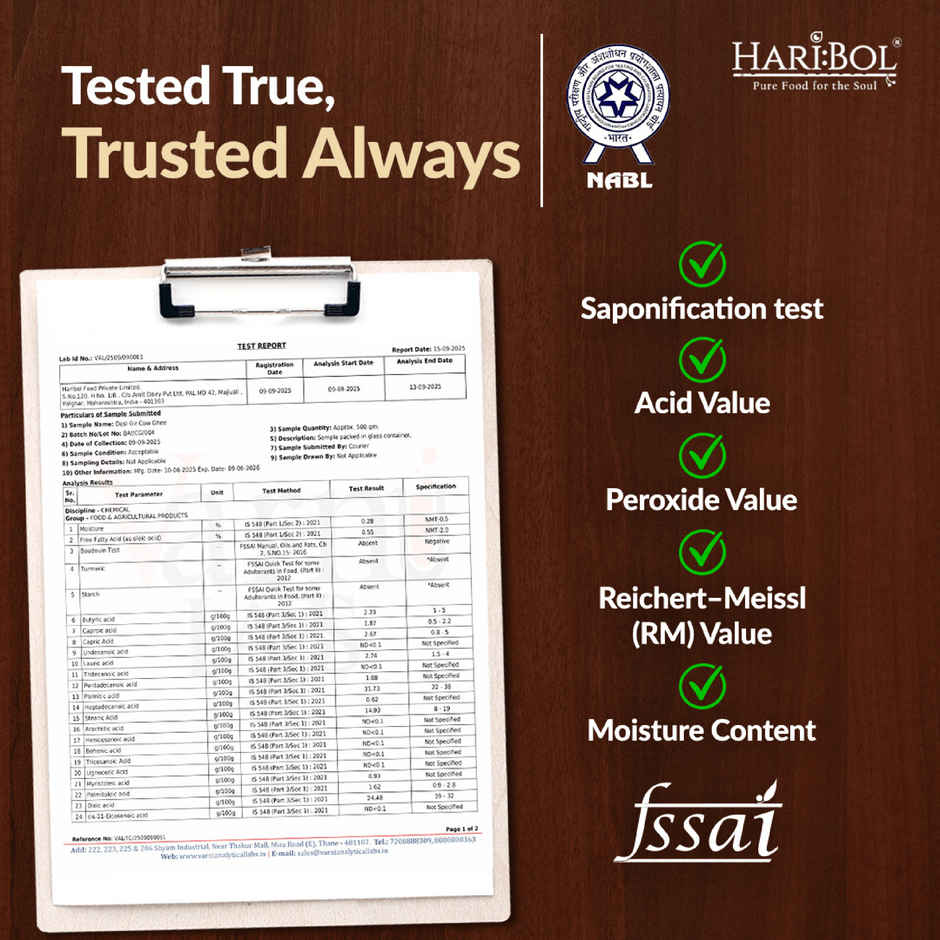 Haribol Desi Gir Cow Ghee