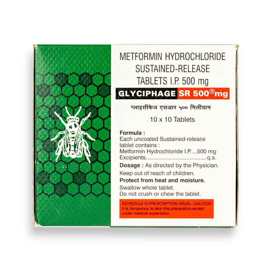 Glyciphage SR 500mg Tablet