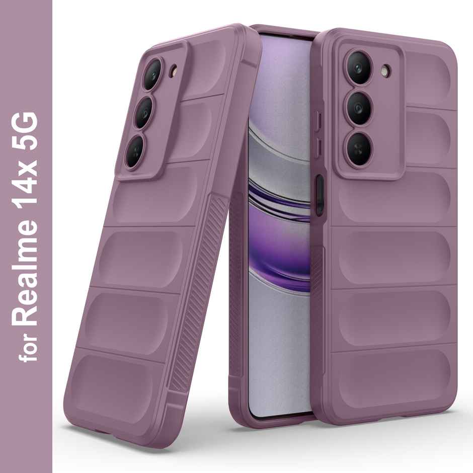 Zapcase Back Cover for Realme 14x 5G | Magic-Lavender