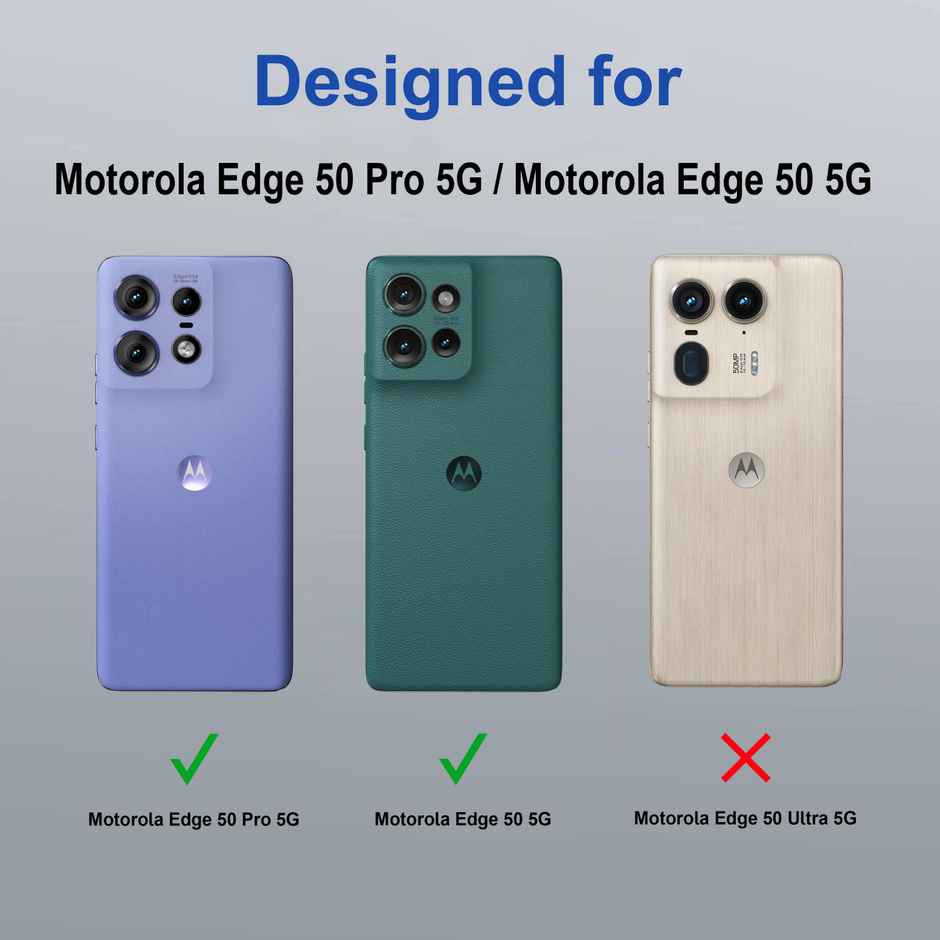Zapcase Back Cover for Motorola Edge 50 Pro 5G | Space-Purple