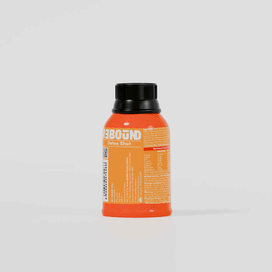 Rebound Detox Shot - Orange Flavour Zero Sugar & Added Magnesium