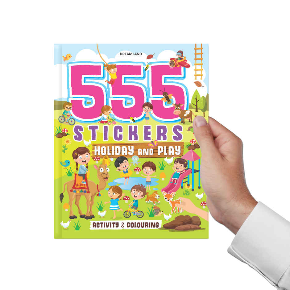 555 Stickers & Activity Books Pack Of 2 Books | Gift For Kids | Gift Pack | Activity Books For Kids