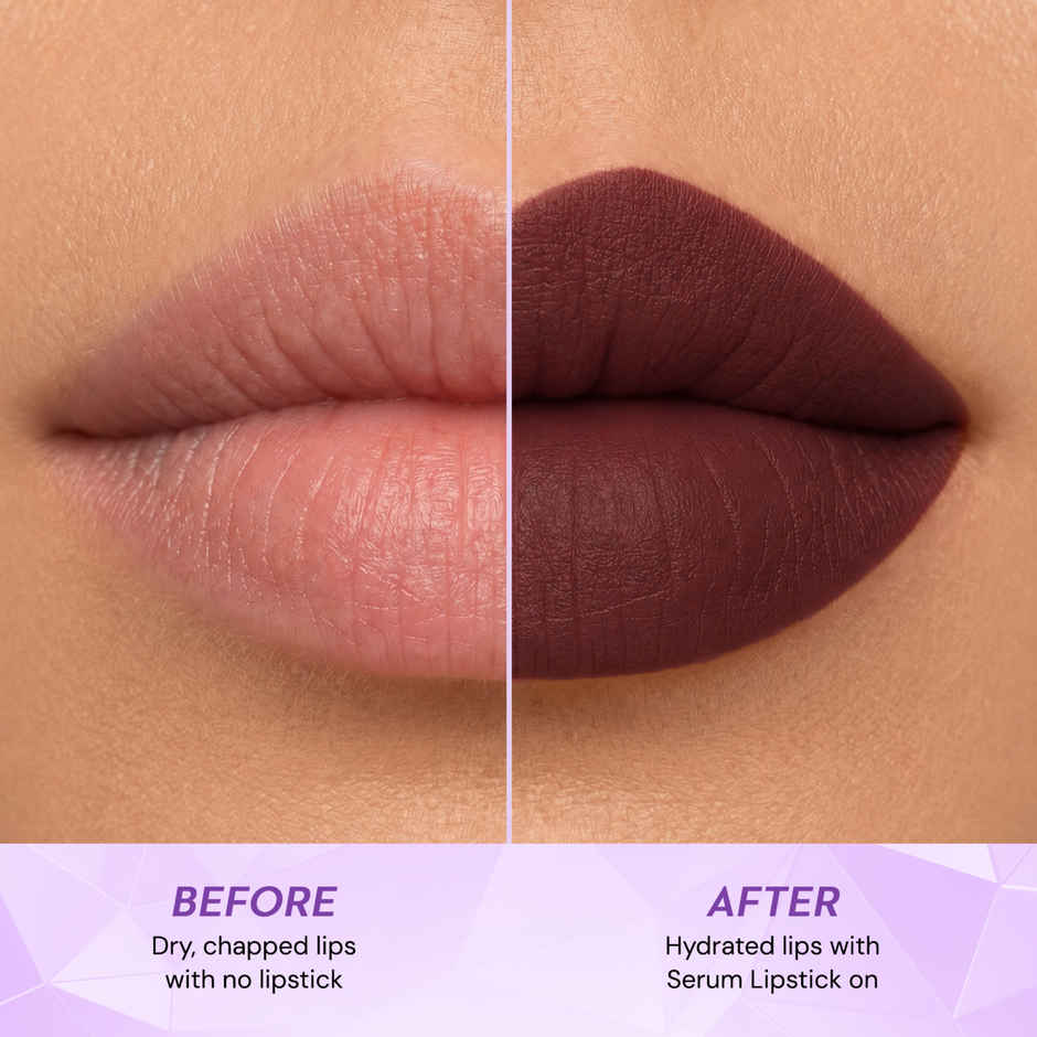 SUGAR Cosmetics Glide Peptide Serum Lipstick | 10 Miami Mocha