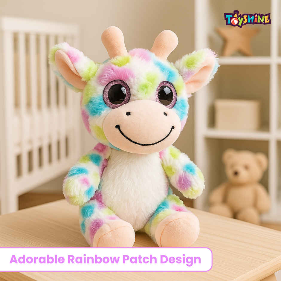 Spanker Cow Soft Toy Cute Plush Cow with Big Eyes for Kids | 21 cm